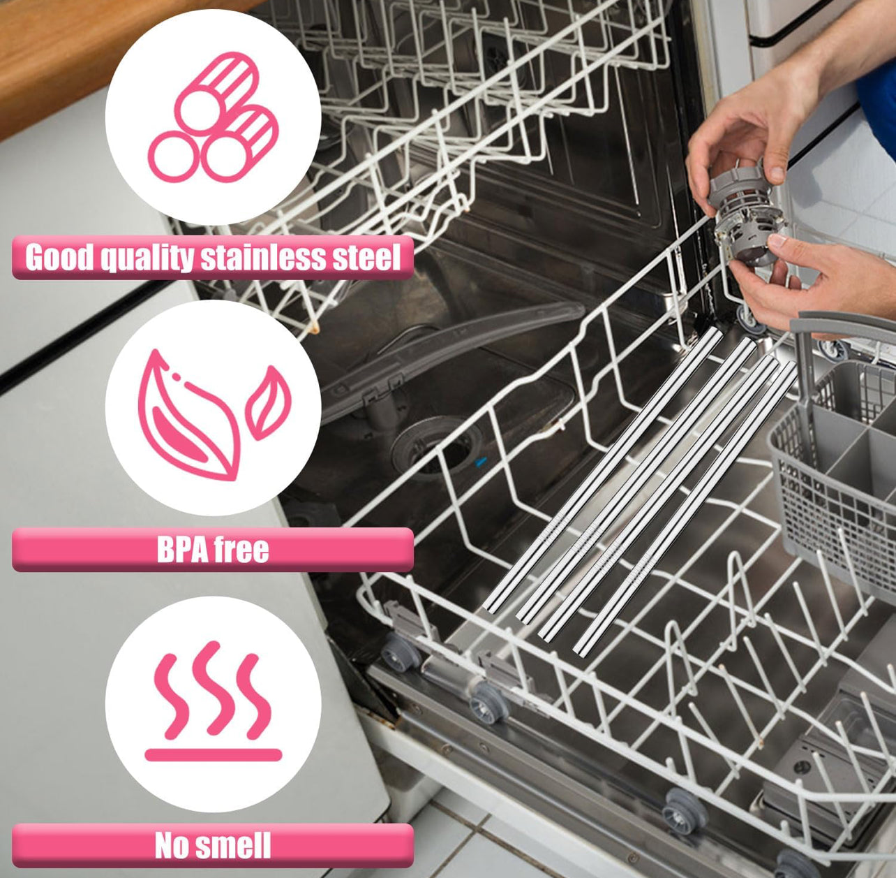 Real - Marks Insulated Stainless-Steel Water Bottle for Cold and Hot Beverages with Straw for Sports, Great for Travel, and School, BPA-Free Sports Water Bottle,32 oz