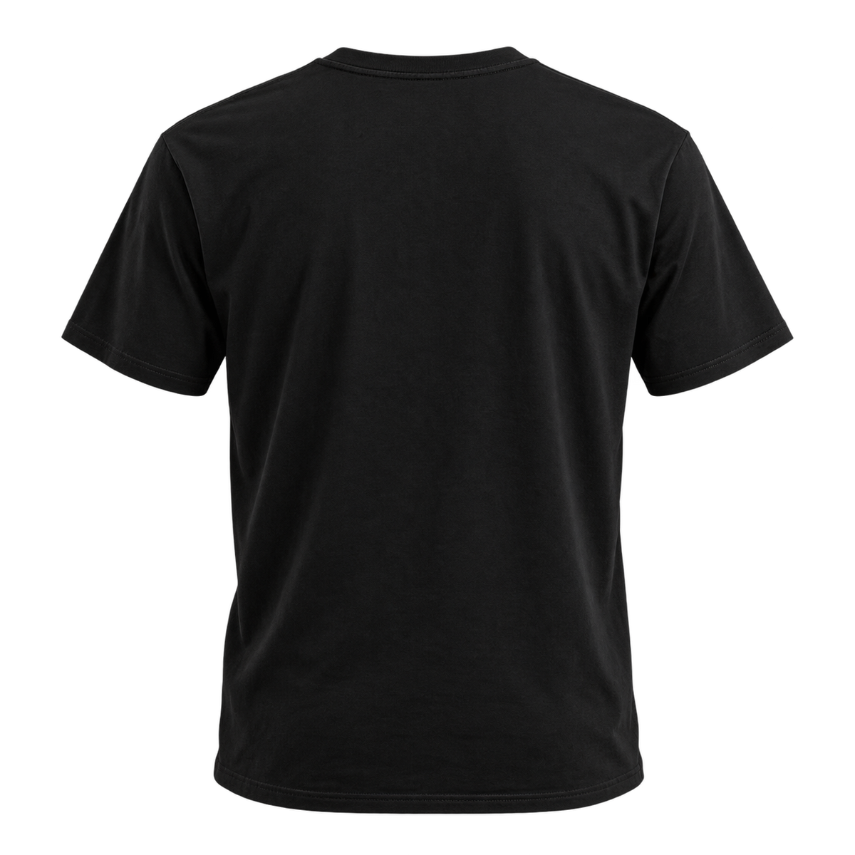 Real Marks Essential Logo T-Shirt in black, back view