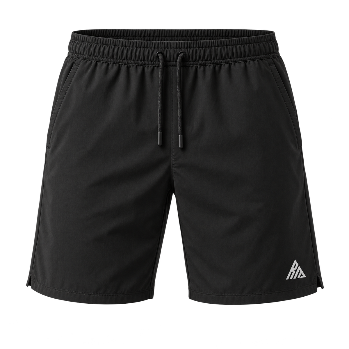 Real Marks men's Everyday Athletic Shorts in black, front view