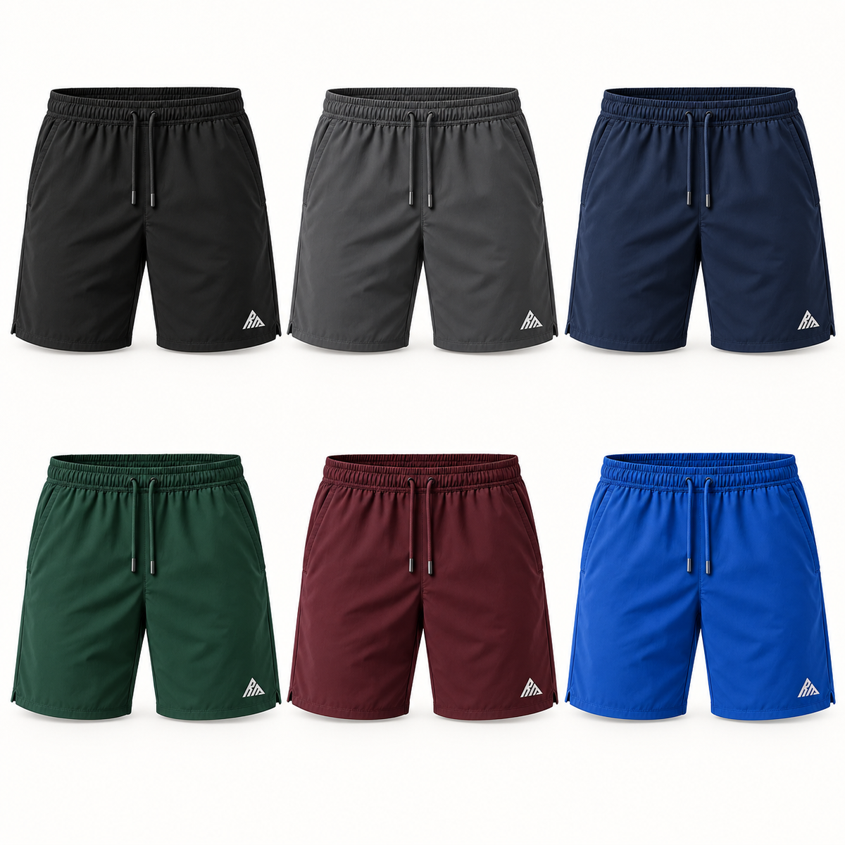 Real Marks men's Everyday Athletic Shorts shown in six planned colors