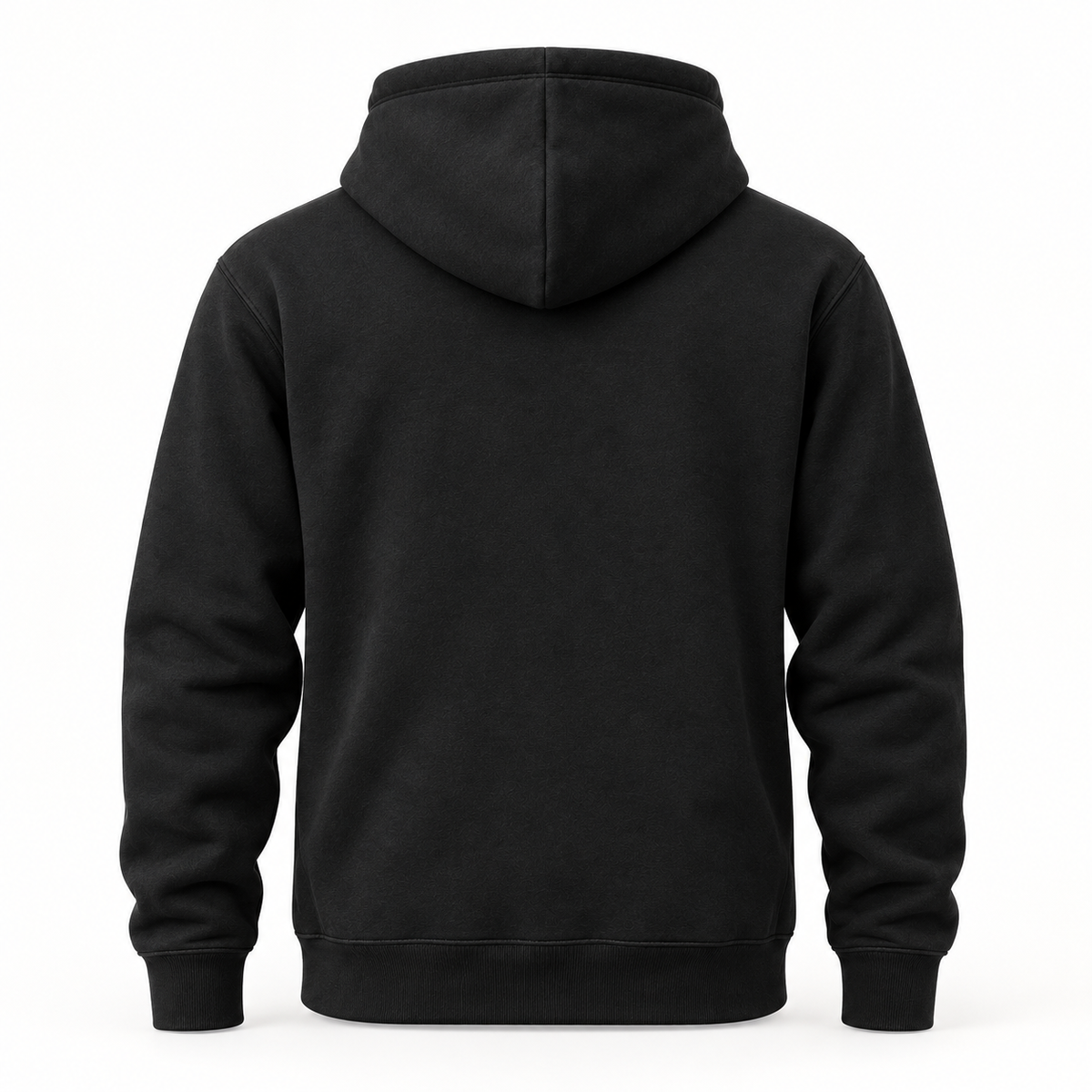Real Marks Everyday Pullover Hoodie in black, back view