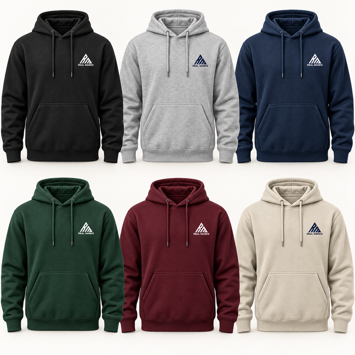 Real Marks Everyday Pullover Hoodie six-colour collection