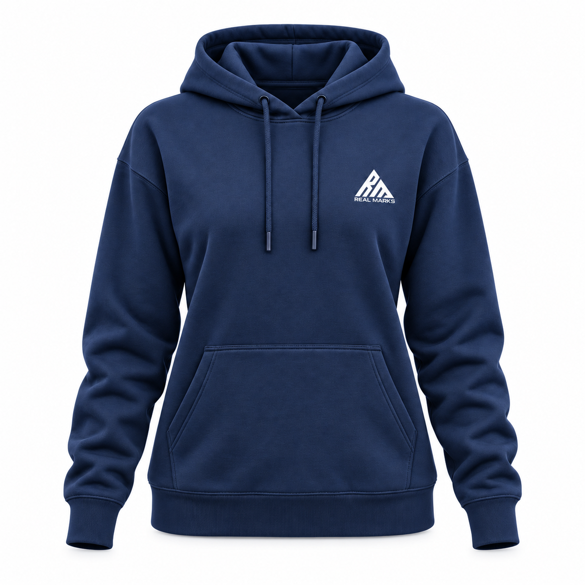 Real Marks women's everyday pullover hoodie in navy