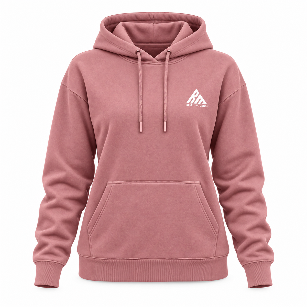 Real Marks women's everyday pullover hoodie in rose
