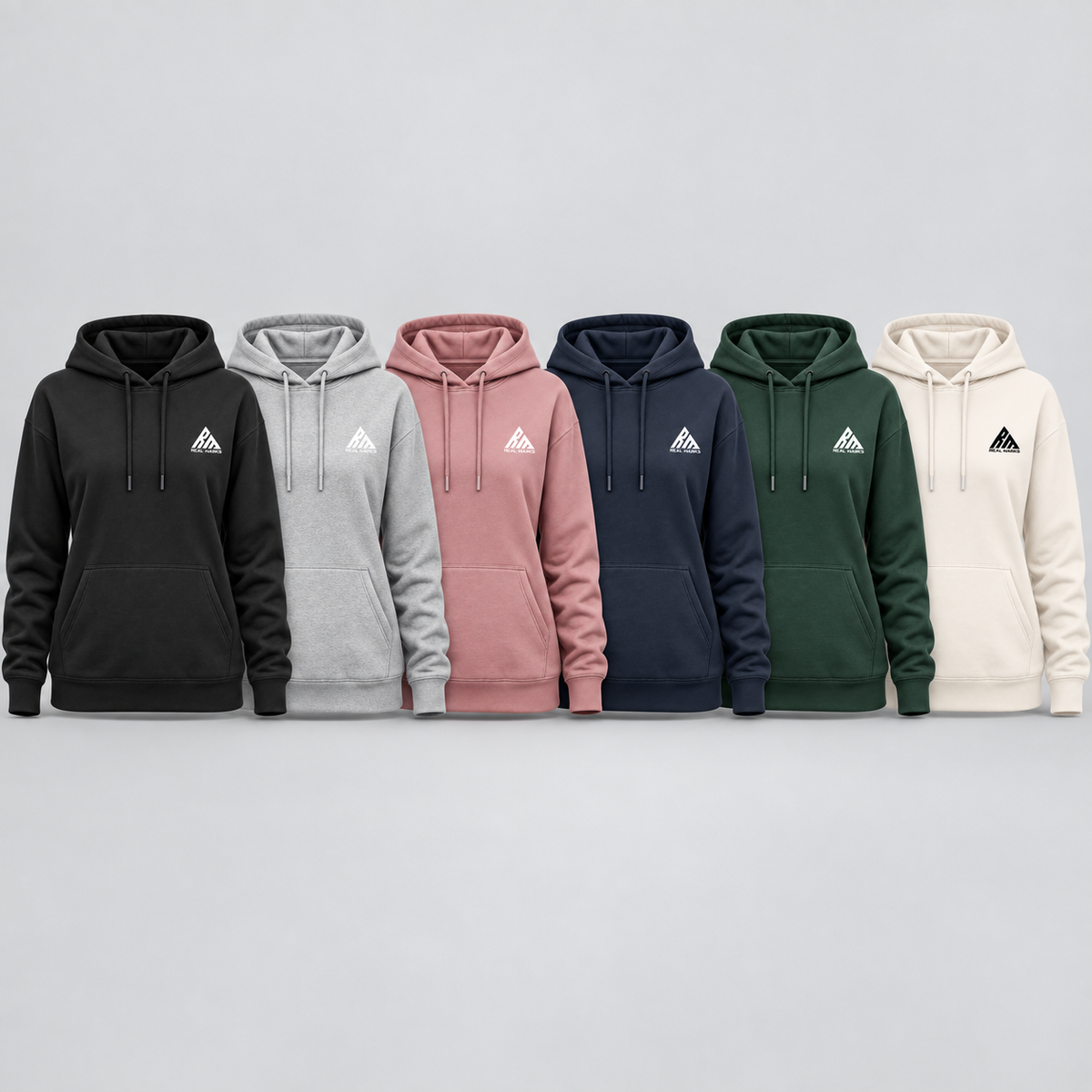 Real Marks women's everyday pullover hoodie six-colour collection