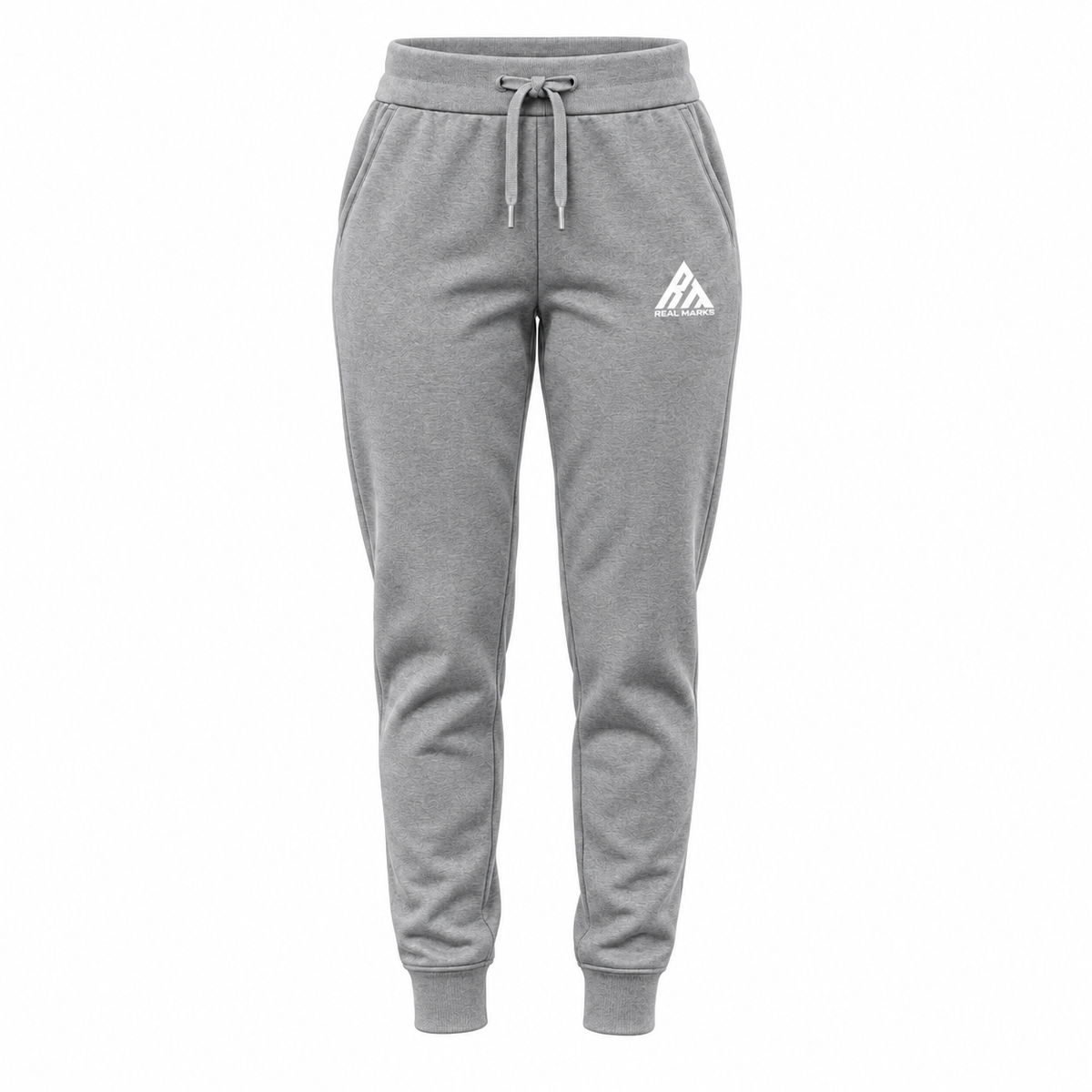 Real Marks women's tapered everyday joggers in heather grey