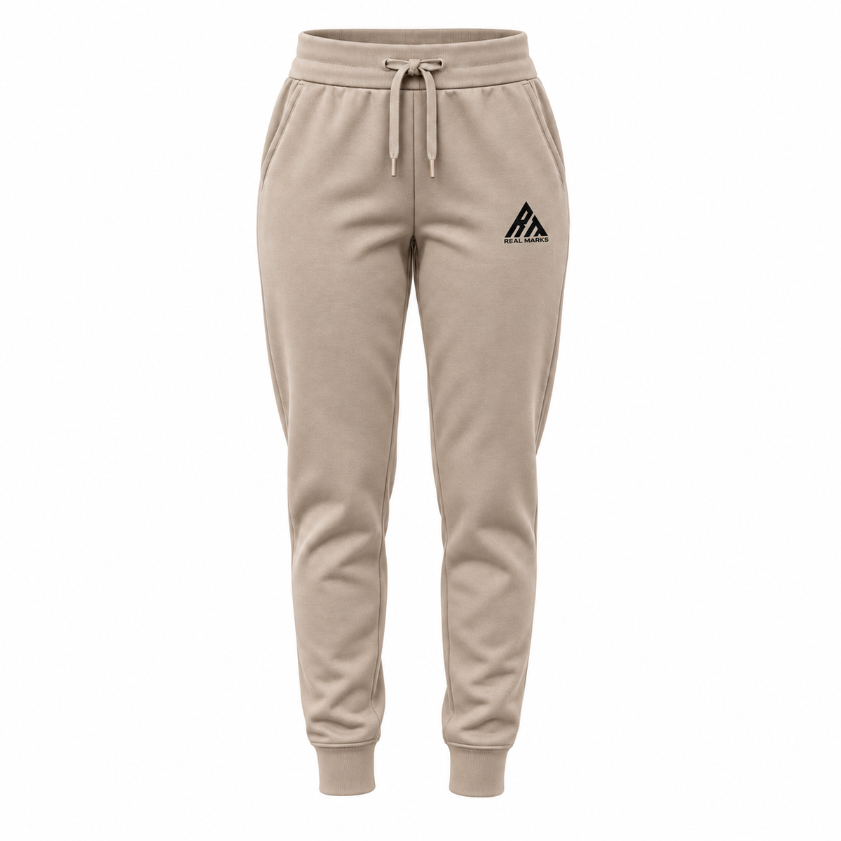 Real Marks women's tapered everyday joggers in taupe